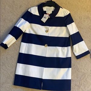 NWT Kate Spade Franny Coat with Bow Back Belt